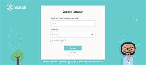 nourish care log in